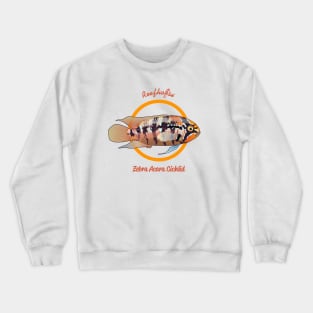 Zebra Acara Cichlid Crewneck Sweatshirt